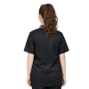 Bluza kucharska damska czarna rękaw krótki lamówka wzór W4 roz. XS
